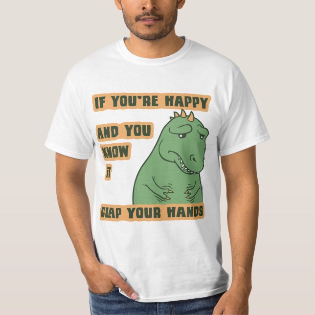 Om dina ärmar ner t-shirt (Framsida)