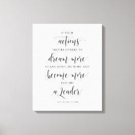 Om dina åtgärder inspirerar andra, John Quincy Ada Canvastryck
