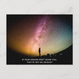Om dina drömmar inte skrämmer dig vykort