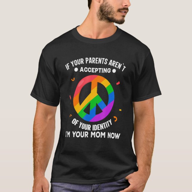 Om dina föräldrar inte accepterar din identitet t shirt (Framsida)