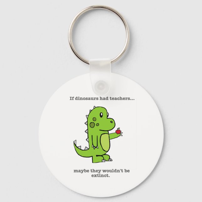 Om Dinosaurs hade lärare Nyckelring (Framsida)