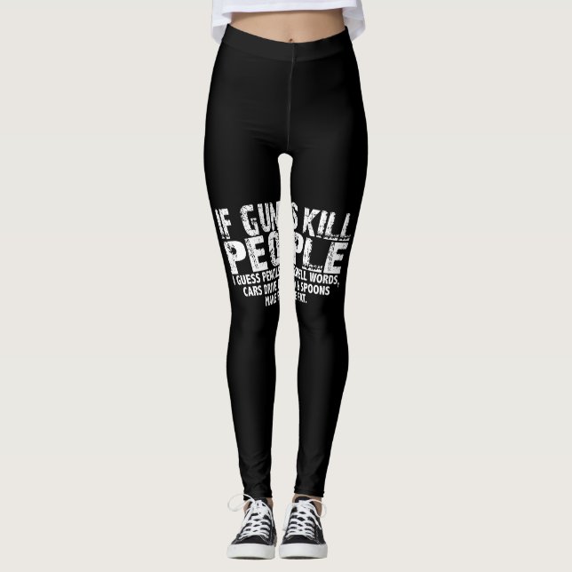 Om dödan antar att blyertspennor förvränger ord leggings (Framsida)