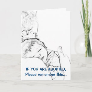 Om du adopteras, behaga minns detta… kort