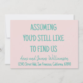 Om du ändå skulle vilja hitta oss lustig flytta meddelande