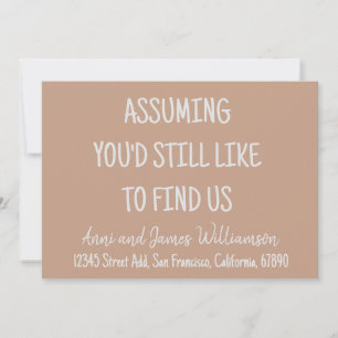 Om du ändå skulle vilja hitta oss lustig flytta meddelande