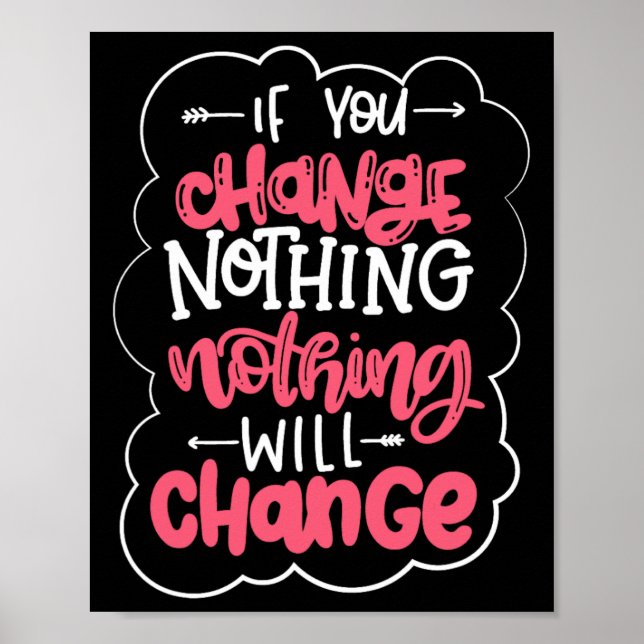 Om du ändrar något ändras ingenting poster (Framsidan)
