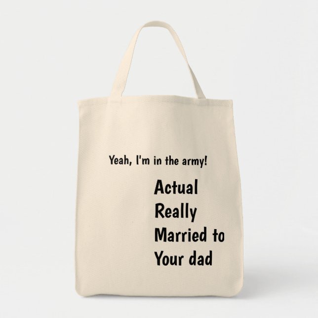 Om du är i armén... tygkasse (Framsidan)