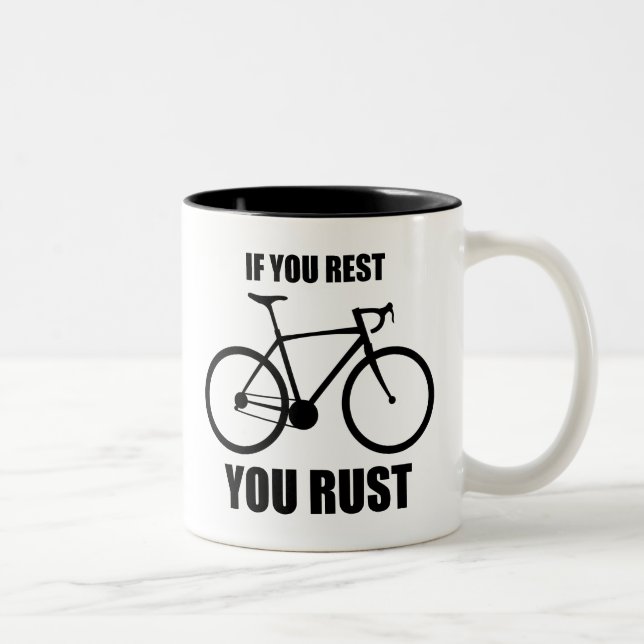 Om du är vilande ska du rotera cykling Två-Tonad mugg (Höger)