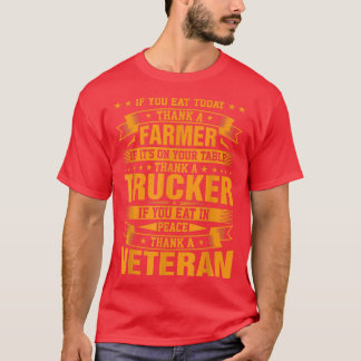 Om du äter idag, tack till en jordbrukare om det ä t shirt