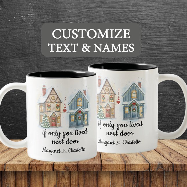 Om du bara har levt nästa dos, anpassat namn Två-Tonad mugg (Skapare uppladdad)