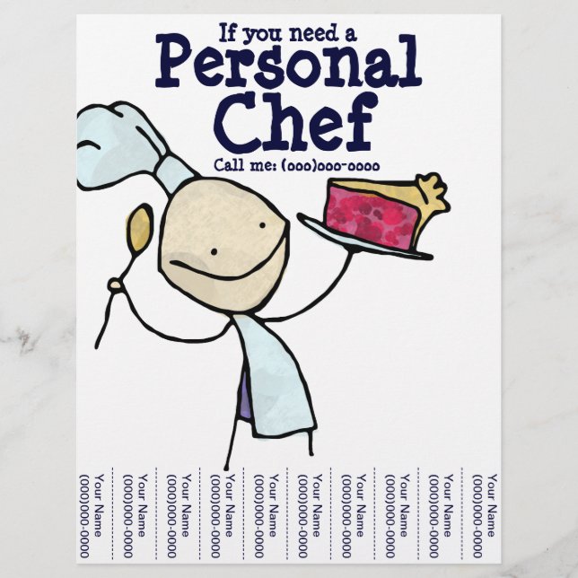Om du behöver en personlig Chef! Flyer (Framsidan)
