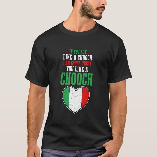 Om du beter dig som en choklad ska jag behandla di t shirt (Framsida)