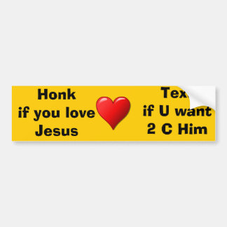 Om du... Bumper Sticker Bildekal