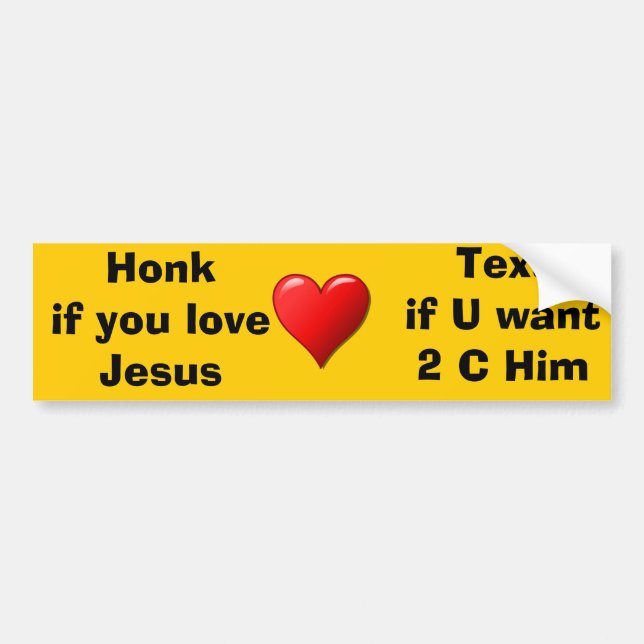 Om du... Bumper Sticker Bildekal (Framsidan)