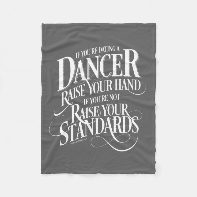 Om du dansar en dansare fleecefilt (Framsidan)