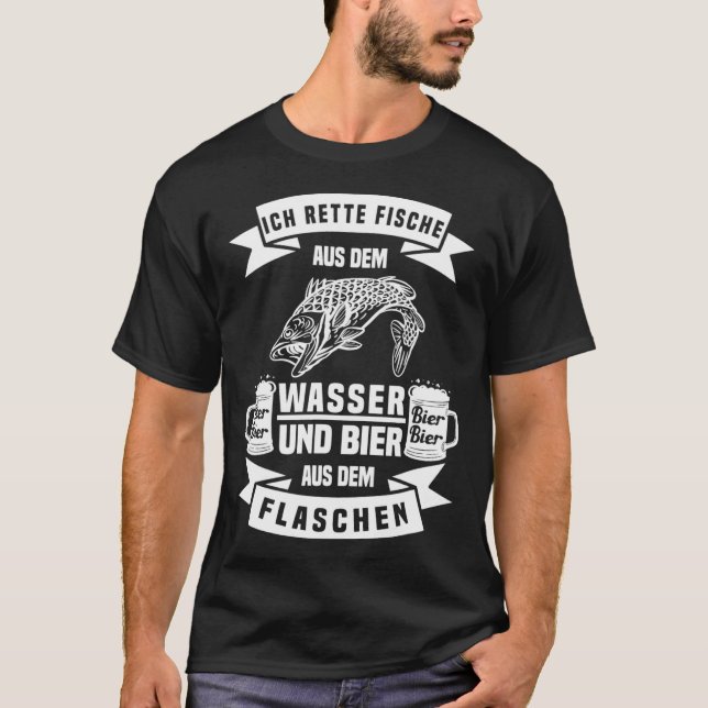 OM DU FISKAR PÅ MIN PLATS / FISK T SHIRT (Framsida)