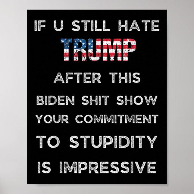 Om du fortsätter att följa trumpen efter detta Bid Poster (Framsidan)