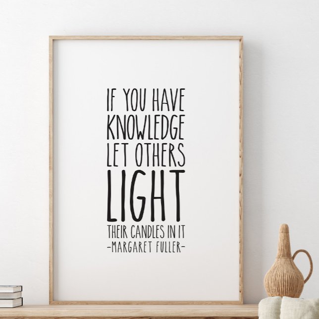 Om du har kunskap, låt andra göra det, Margaret Fu Poster (Skapare uppladdad)