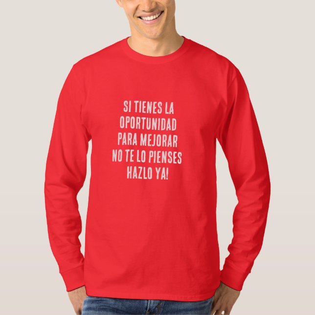 OM DU HAR MÖJLIGHETEN ATT FÖRBÄTTRA TÖV EJ T SHIRT (Framsida)