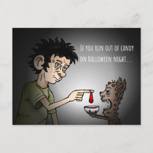 Om du har springa ut ur godishalloween-kortet helg vykort
