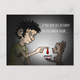 Om du har springa ut ur godishalloween-kortet helg vykort
