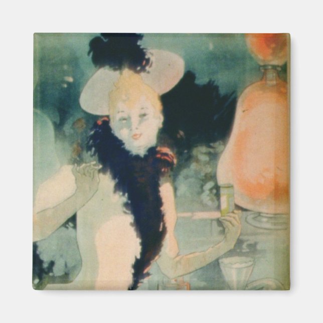 "Om du hostar, ta Geraudel Pastilles" (färg li) Magnet (Framsidan)