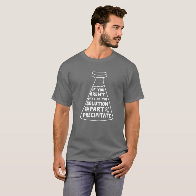 Om du inte är delen av den roliga lösningen t shirt (Hel framsida)