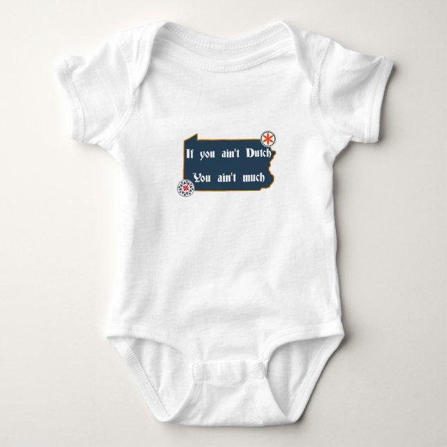 Om du inte är holländsk…, Penna holländsk baby T-shirt (Framsida)