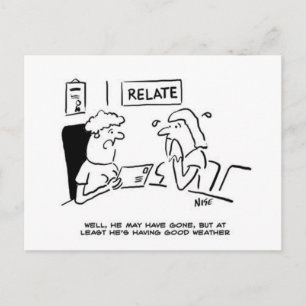 Om du inte är i Make skickas ett vykort. Vykort