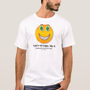 Om du inte är lycklig - roligt, vända mot T-trö T-shirt