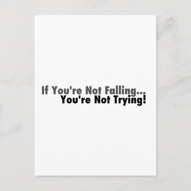 Om du inte faller.. vykort (Framsida)