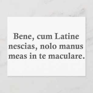 Om du inte förstår vanlig latin....... vykort