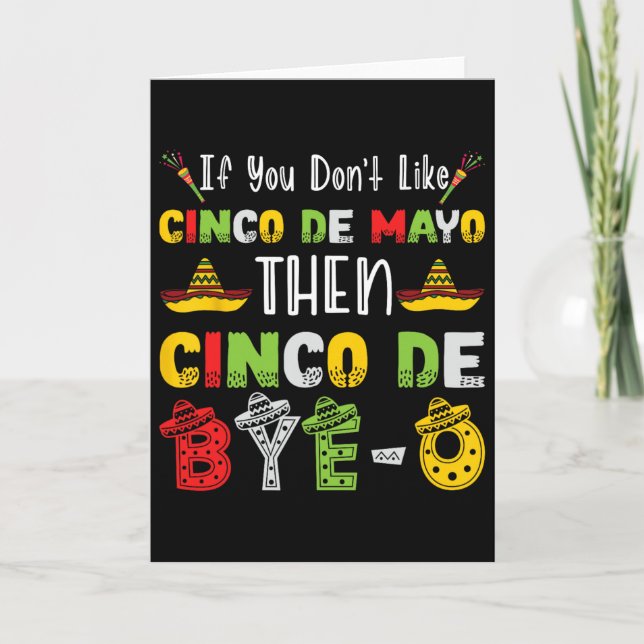 Om du inte gillar Cinco De Mayo så är det Cinco De Kort (Framsida)