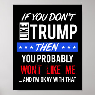 Om du inte gillar Trump Citat Trump  Poster