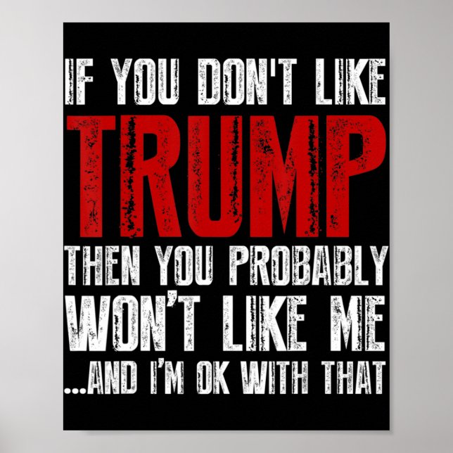 Om du inte gillar Trump  Poster (Framsidan)