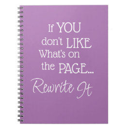 "Om du inte gillar vad som finns på sidan..." fras Anteckningsbok