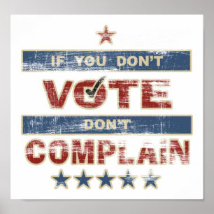 Om du inte gör Vote, klaga inte Poster