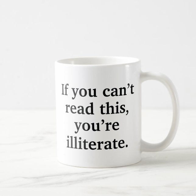 Om du inte kan läsa detta kaffemugg (Höger)