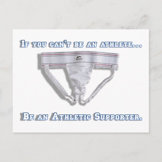 Om du inte kan vara en idrottsman... vykort (Framsida)