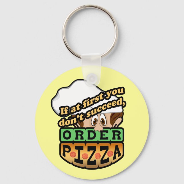 Om du inte lyckas beställa pizza. nyckelring (Framsida)