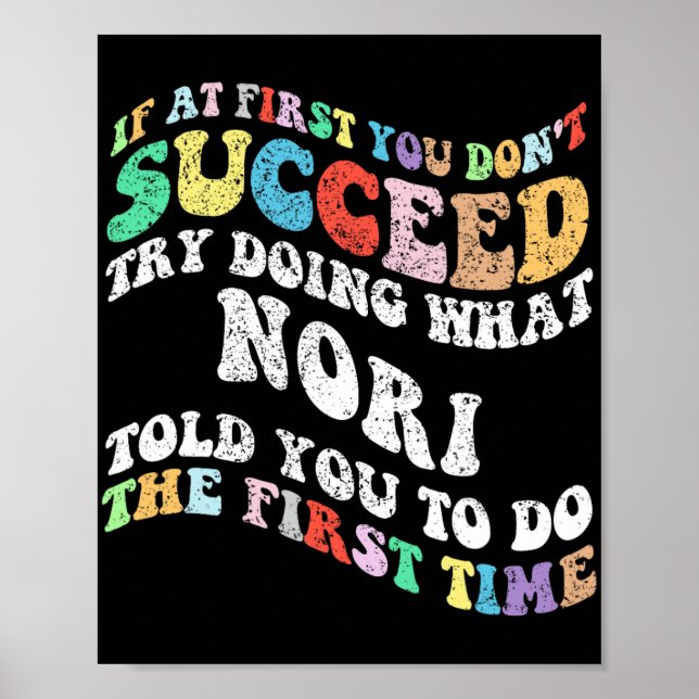 Om du inte lyckas med att göra vad Nori gör Poster (Framsidan)
