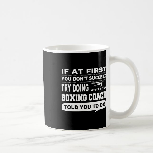 Om du inte lyckas med Boxing Coach Kaffemugg (Höger)