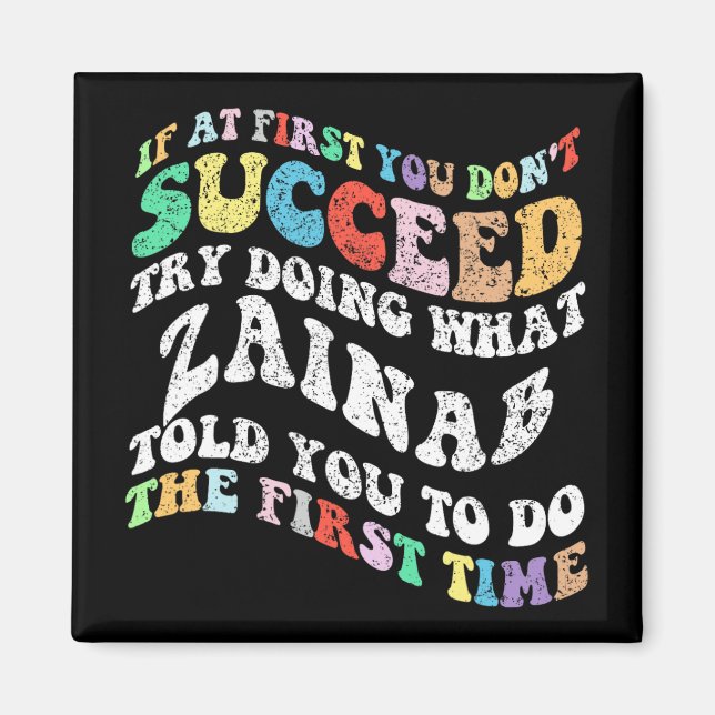 Om du inte lyckas med Zaina Magnet (Framsidan)
