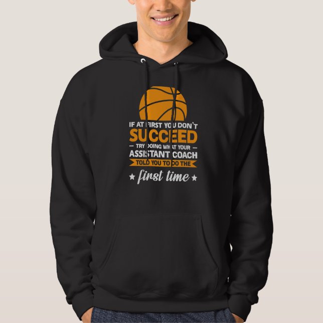 Om du inte lyckas prova assistent coach Sport Hoodie (Framsida)