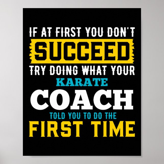 Om du inte lyckas prova vad Karate är Poster (Framsidan)