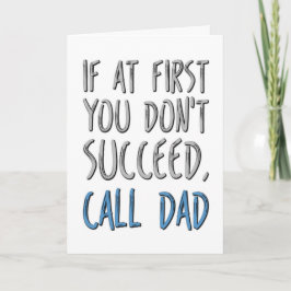 Om du inte lyckas ringa Pappa, Fars dag Kort