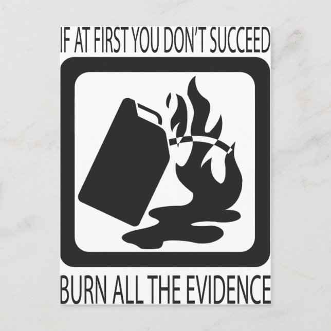 Om du inte lyckas vykort (Framsida)