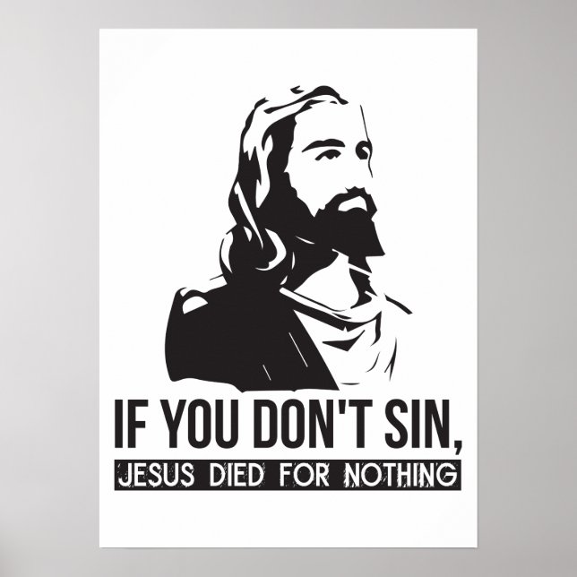 Om du inte sjunger, så dog Jesus för ingenting Poster (Framsidan)