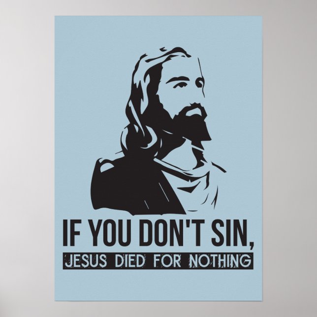 Om du inte sjunger, så dog Jesus för ingenting Poster (Framsidan)
