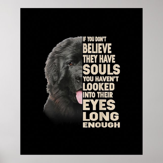 Om du inte tror att de har Souls Newfoundland Poster (Framsidan)